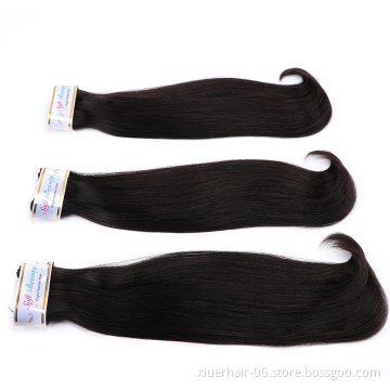 100% Human Raw Body Wave Double Drawn Straight Vendors with Frontal Mink Brazilian Bundles Virgin Cuticle Aligned Hair Extension